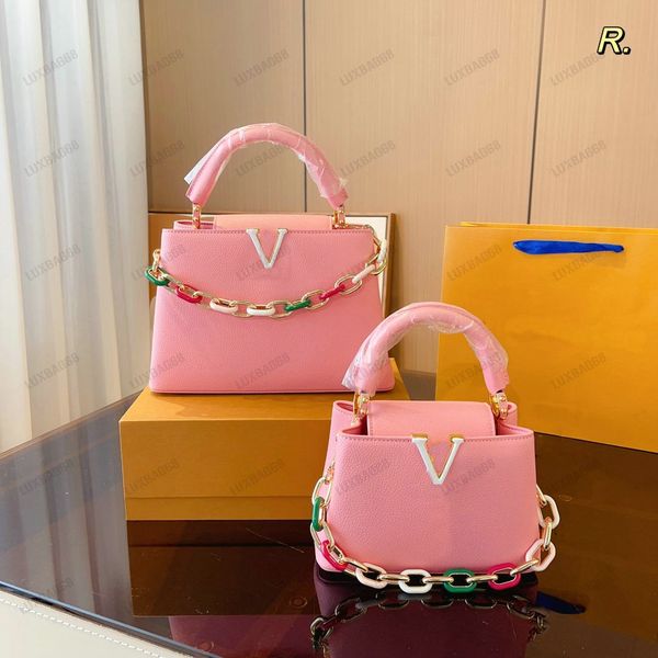 2023 ss womens luxurys designer tote capucines mm bb mini handbags taurillon leather handle bag with gold-colour metallic chain links multic
2023 ss womens luxurys designer tote capucines mm bb mini handbags taurillon leather handle bag with gold-colour metallic chain links multic