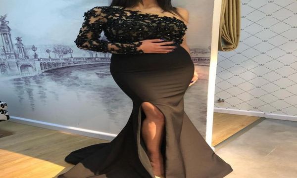slim one shoulder evening dresses mermaid long sleeve lace appliques beaded side split floor length prom party formal gowns c6065213, Black;red
slim one shoulder evening dresses mermaid long sleeve lace appliques beaded side split floor length prom party formal gowns c6065213, Black;red