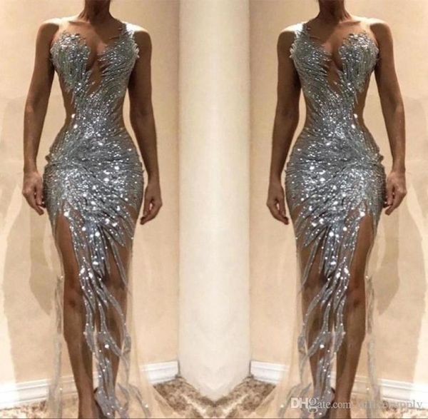 gorgeous silver mermaid prom dresses 2022 see through sequins bodice split long women occasion evening gowns custom made7389235, Black
gorgeous silver mermaid prom dresses 2022 see through sequins bodice split long women occasion evening gowns custom made7389235, Black