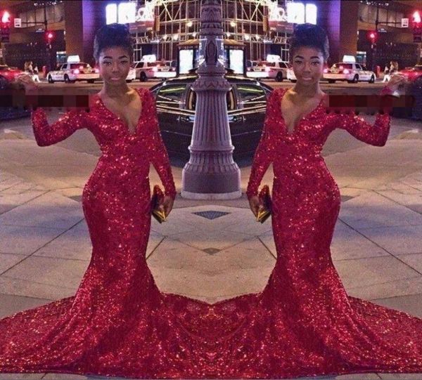sequined mermaid prom dresses with long sleeves fishtail vneck sweep train sparkly formal evening gowns special occasion dre8270402, Black
sequined mermaid prom dresses with long sleeves fishtail vneck sweep train sparkly formal evening gowns special occasion dre8270402, Black
