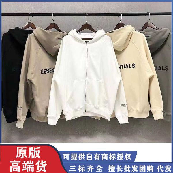 autumn and winter fog fashion brand essentials high street loose men's women's hooded zipper sweater jacket for lovers, Black
autumn and winter fog fashion brand essentials high street loose men's women's hooded zipper sweater jacket for lovers, Black