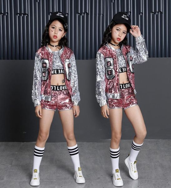 tammy ada kids girl sequin dancing pink silver jacket coat crop shorts 3pcs sets hiphop jazz dance clothes children sets y1819486663, White
tammy ada kids girl sequin dancing pink silver jacket coat crop shorts 3pcs sets hiphop jazz dance clothes children sets y1819486663, White