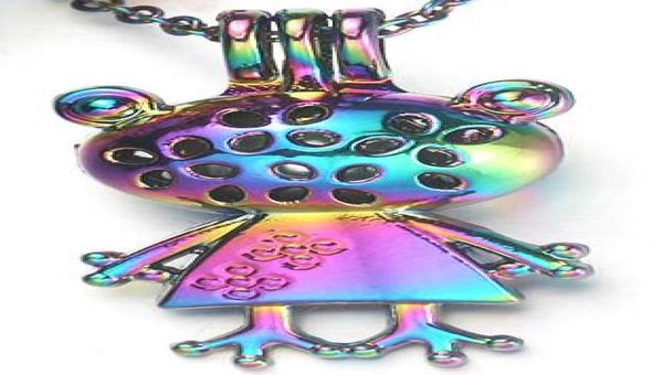 rainbow colored frog pearl cage jewelry making supplies beads cage pendant essential oil diffuser for oyster pearl c1881660888, Silver
rainbow colored frog pearl cage jewelry making supplies beads cage pendant essential oil diffuser for oyster pearl c1881660888, Silver