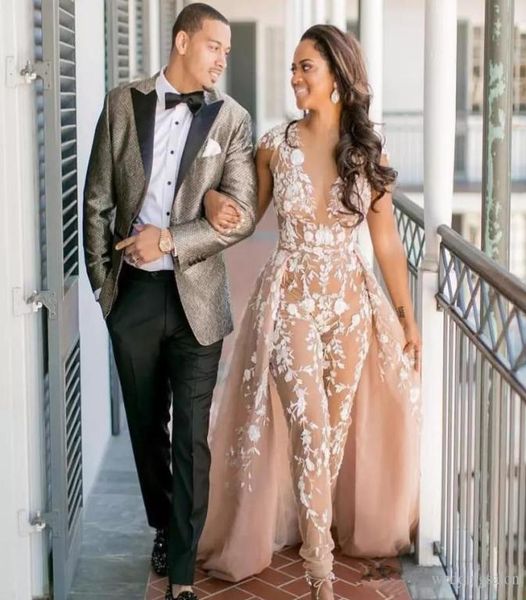 new stylish lace jumpsuit wedding dresses with overskirt sheer deep v neck cap sleeves vestido de novia fashion see through bridal9170498, White
new stylish lace jumpsuit wedding dresses with overskirt sheer deep v neck cap sleeves vestido de novia fashion see through bridal9170498, White
