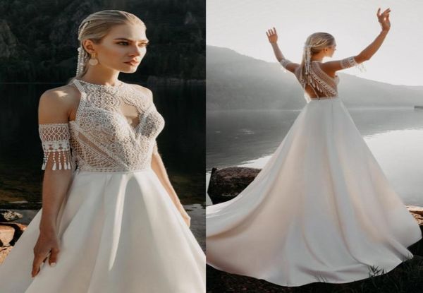 2020 satin boho wedding dresses lace keyhole neckline buttons back bohemian beach wedding gowns vestido de novia4084802, White
2020 satin boho wedding dresses lace keyhole neckline buttons back bohemian beach wedding gowns vestido de novia4084802, White