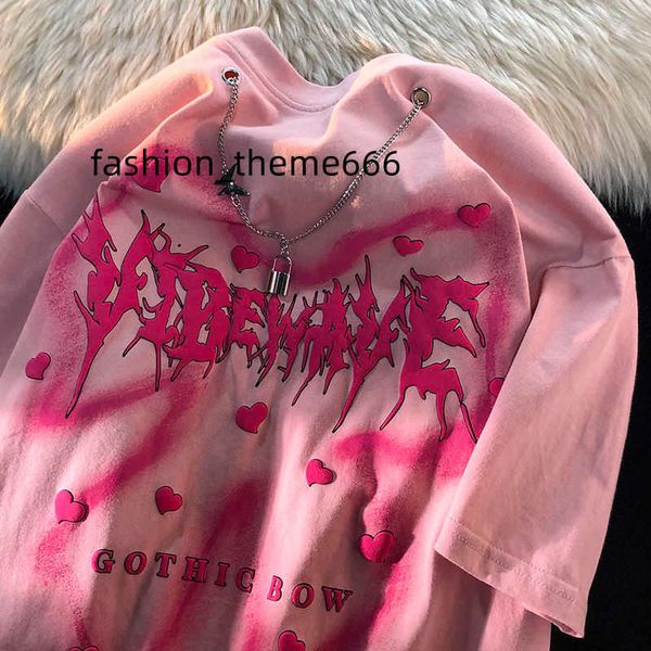 womens tshirt y2k clothes tshirts korean fashion american retro fried street female summer student ins harajuku loose couple outfit half 230, White
womens tshirt y2k clothes tshirts korean fashion american retro fried street female summer student ins harajuku loose couple outfit half 230, White