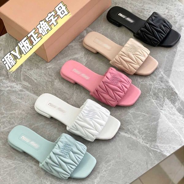 mius beach shoes women slide designer sandals new high wearing flat bottom slippers fashion pleated soft leather fairy irzr
mius beach shoes women slide designer sandals new high wearing flat bottom slippers fashion pleated soft leather fairy irzr