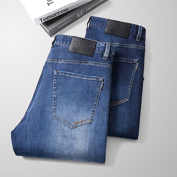men s jeans autumn large size business casual spring fashion stretch slim skinny pants brand trousers men 230629, Blue
men s jeans autumn large size business casual spring fashion stretch slim skinny pants brand trousers men 230629, Blue