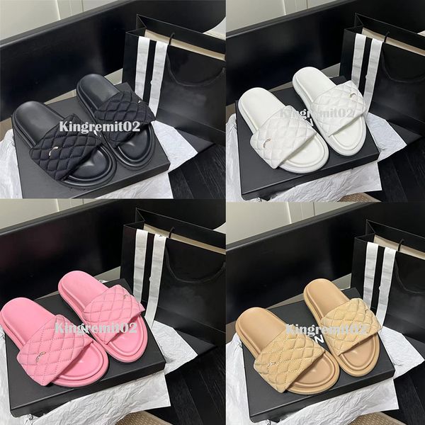 designer slippers men women slides summer bread sandals ringer lattice quilted slides soft thick bottom sandal comfort beach sandal with box, Black
designer slippers men women slides summer bread sandals ringer lattice quilted slides soft thick bottom sandal comfort beach sandal with box, Black