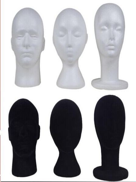 styrofoam and velvet mannequin head hat wig holder black or white stand display female male head4631344
styrofoam and velvet mannequin head hat wig holder black or white stand display female male head4631344
