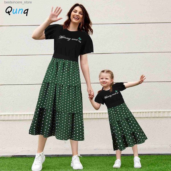 qunq summer parent-child outfit o neck print bubble sleeve + dot cake skirt 2 pieces set mommy and daughter matching clothes, Blue
qunq summer parent-child outfit o neck print bubble sleeve + dot cake skirt 2 pieces set mommy and daughter matching clothes, Blue