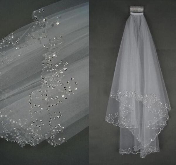 whiteivory 15 meters 2 layers delicated small beaded sequins edge wedding veil with comb womens039 bridal accessory6824054, Black
whiteivory 15 meters 2 layers delicated small beaded sequins edge wedding veil with comb womens039 bridal accessory6824054, Black