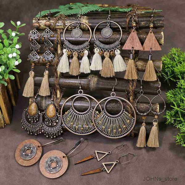 stud classic women geometric wooden earrings vintage ethnic circle flower india dangle earrings jewelry r230630, Golden;silver
stud classic women geometric wooden earrings vintage ethnic circle flower india dangle earrings jewelry r230630, Golden;silver
