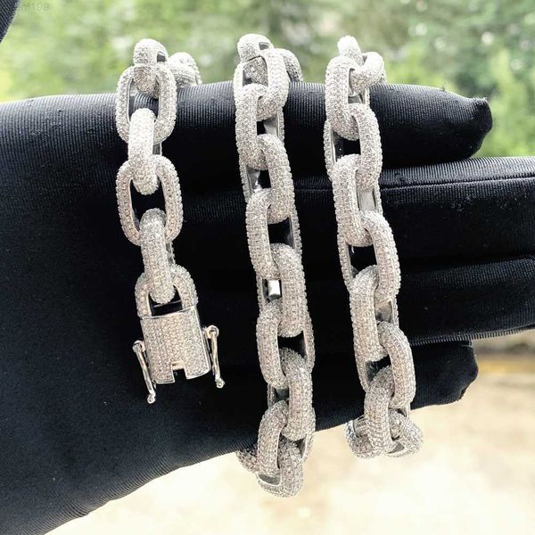 Rhodium Plated Micro Pave Cz Rectangle Link Chain Full Paved Iced Out Bling Luxury Hip Hop Men Chain Necklace
Rhodium Plated Micro Pave Cz Rectangle Link Chain Full Paved Iced Out Bling Luxury Hip Hop Men Chain Necklace