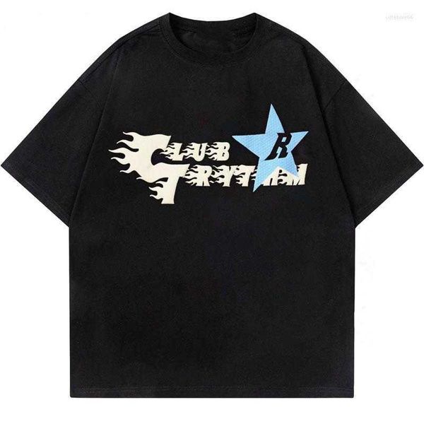 men's t shirts 2023 men hip hop shirt y2k streetwear star letter print punk gothic tshirt harajuku fashion casual loose cotton tee 6x5, White;black
men's t shirts 2023 men hip hop shirt y2k streetwear star letter print punk gothic tshirt harajuku fashion casual loose cotton tee 6x5, White;black