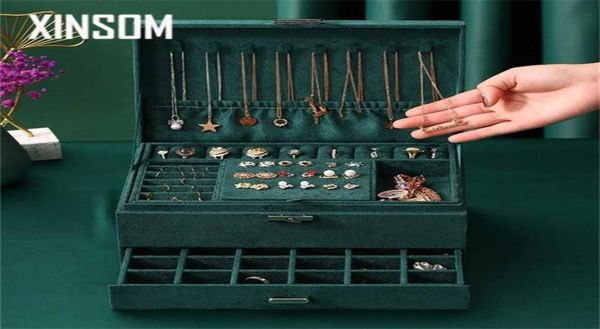 xinsom jewelry box organizer casket high capacity necklace earrings rings bracelets packaging display christmas gift 2111052818885, Black
xinsom jewelry box organizer casket high capacity necklace earrings rings bracelets packaging display christmas gift 2111052818885, Black