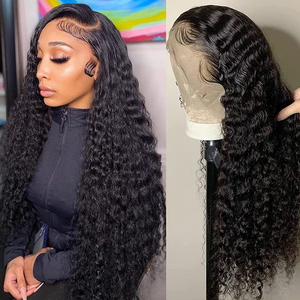 deep wave lace front wigs human hair 13x4hd lace frontal curly wigs for black women wet and wavy150% density pre plucked, Black;brown
deep wave lace front wigs human hair 13x4hd lace frontal curly wigs for black women wet and wavy150% density pre plucked, Black;brown