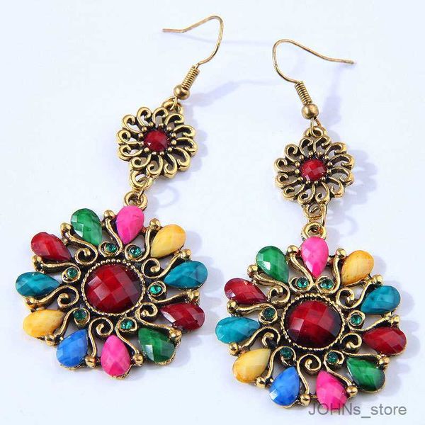 stud vintage ethnic sun flower dangle earrings for women colorful acrylic hollow round earring female jewelry r230630, Golden;silver
stud vintage ethnic sun flower dangle earrings for women colorful acrylic hollow round earring female jewelry r230630, Golden;silver