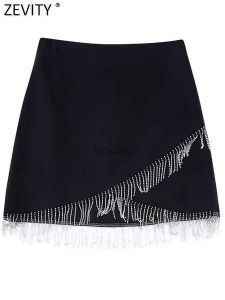 zevity women fashion hem diamond tassel patchwork asymmetrical mini skirt faldas mujer female chic side zipper vestidos qun2510, Black
zevity women fashion hem diamond tassel patchwork asymmetrical mini skirt faldas mujer female chic side zipper vestidos qun2510, Black