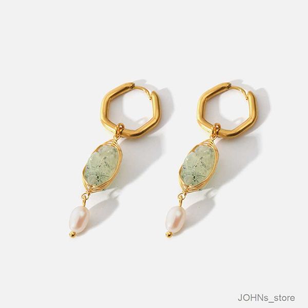stud natural pearl 18k real gold drop earrings for women simple stainless steel natural stone jewelry outlet r230630, Golden;silver
stud natural pearl 18k real gold drop earrings for women simple stainless steel natural stone jewelry outlet r230630, Golden;silver