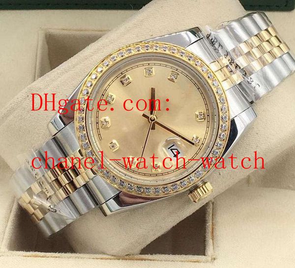 36mm men's date watch 18k yellow gold and steel automatic mechanical movement mens wristwatches jubilee bracelet, Slivery;brown
36mm men's date watch 18k yellow gold and steel automatic mechanical movement mens wristwatches jubilee bracelet, Slivery;brown