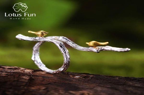 lotus fun real 925 sterling silver original handmade fine jewelry adjustable ring 18k gold bird on branch rings for women bijoux8314299, Golden;silver
lotus fun real 925 sterling silver original handmade fine jewelry adjustable ring 18k gold bird on branch rings for women bijoux8314299, Golden;silver