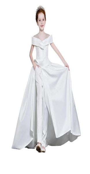 2022 satin jumpsuit dresses pageant for special occasion cold shoulder pleated pocket pantsuit flower girl dress wedding9297516, White;red
2022 satin jumpsuit dresses pageant for special occasion cold shoulder pleated pocket pantsuit flower girl dress wedding9297516, White;red
