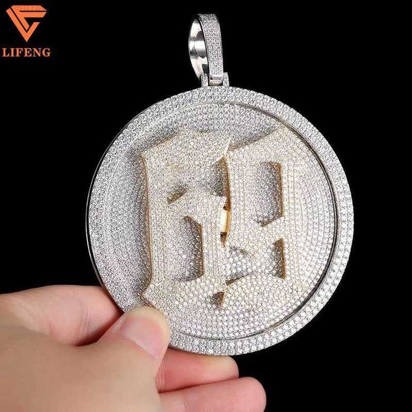 customized double layered buss down heavy fully iced out hiphop round vvs moissanite diamond number pendants, Silver
customized double layered buss down heavy fully iced out hiphop round vvs moissanite diamond number pendants, Silver