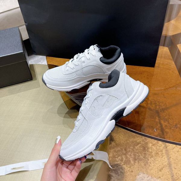 TOP Paris Daddy Silver Thick Sole Running Sneakers - Casual Sports Trainers for Women & Men