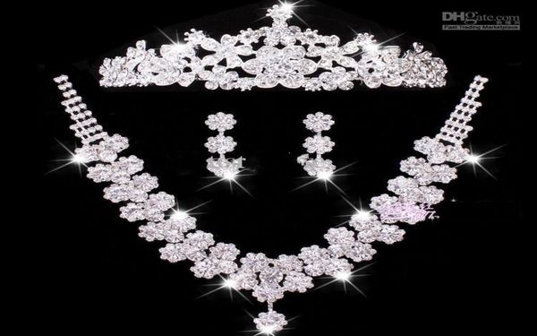 charming bridal jewelry sets wedding accessories three pieces handmade crystal rhinestone shiny bridal tiaras necklace earrings ch4150957, White
charming bridal jewelry sets wedding accessories three pieces handmade crystal rhinestone shiny bridal tiaras necklace earrings ch4150957, White