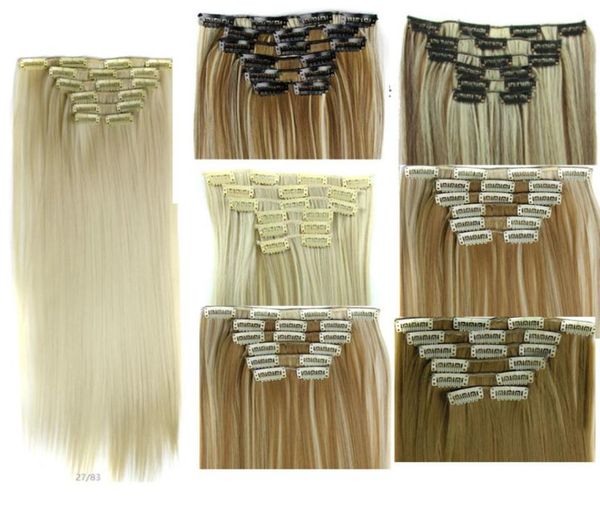 6pcsset clip in hair extensions synthetic hair pieces straight 24inch 140g clip on hair extensions more colors6956433, Black;brown
6pcsset clip in hair extensions synthetic hair pieces straight 24inch 140g clip on hair extensions more colors6956433, Black;brown