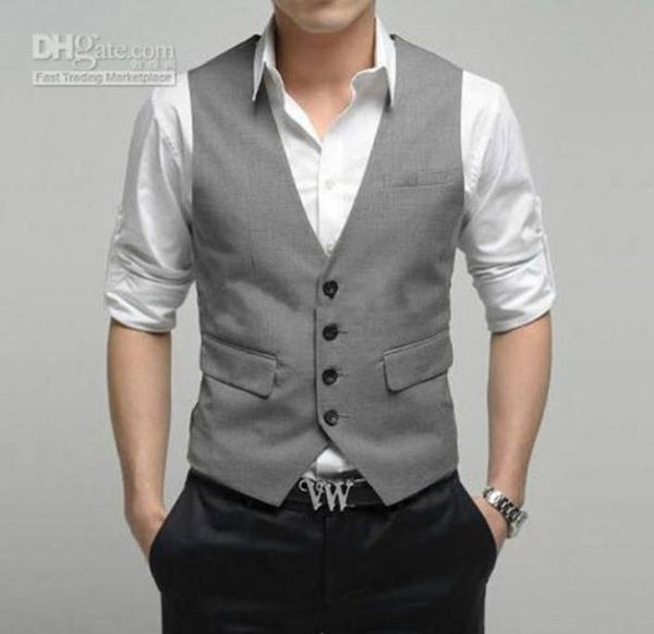 new custom made formal light grey men039s waistcoat new arrival fashion groom vests casual slim fit vest2822517, Black
new custom made formal light grey men039s waistcoat new arrival fashion groom vests casual slim fit vest2822517, Black