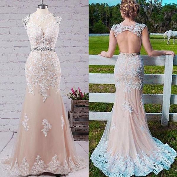 romantic tulle jewel neckline sheath column prom dresses with blue lace appliques beading sash evening dress vestidos de fiesta 5695803, Black
romantic tulle jewel neckline sheath column prom dresses with blue lace appliques beading sash evening dress vestidos de fiesta 5695803, Black