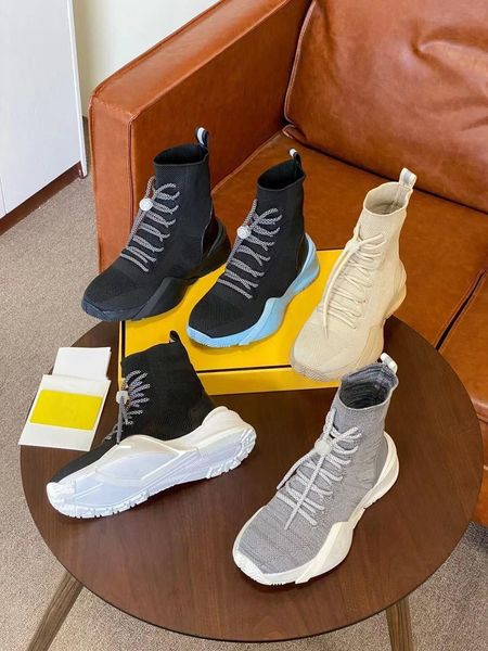 thick bottom socks boots spring autumn classic casual women designer fashion men sports knitted elastic platform boot lady lace up thick lar, Black
thick bottom socks boots spring autumn classic casual women designer fashion men sports knitted elastic platform boot lady lace up thick lar, Black