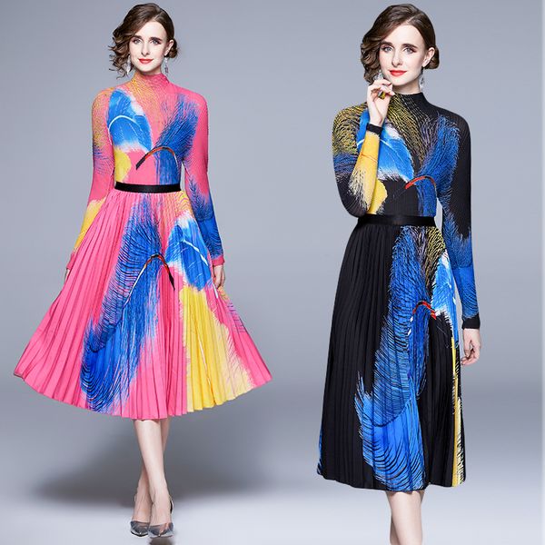 two piece dress spring fall runway 2 piece womens sets colorful floral print o neck long sleeve shirt blouse midi pleated skirt suits outfit, White
two piece dress spring fall runway 2 piece womens sets colorful floral print o neck long sleeve shirt blouse midi pleated skirt suits outfit, White