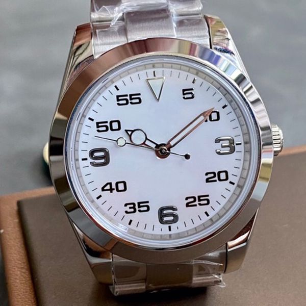 men watch series 40mm sapphire mirror master air automatic king watches mechanical movement 316l stainless steel watchband luxe de wristwatc, Slivery;brown
men watch series 40mm sapphire mirror master air automatic king watches mechanical movement 316l stainless steel watchband luxe de wristwatc, Slivery;brown