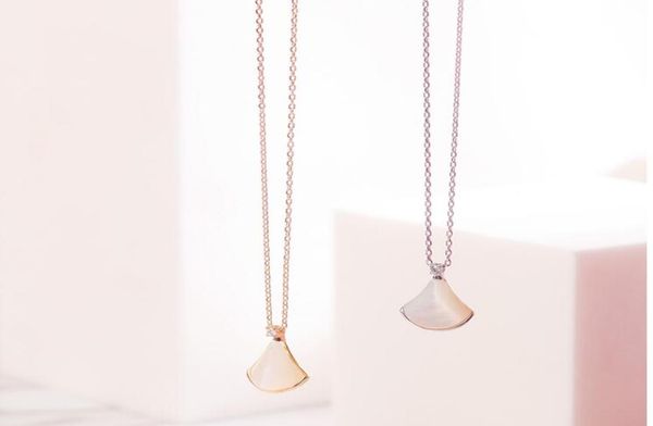 fanshaped skirt s925 silver necklace clavicle chain female tide net white motherofpearl niche design pendant tanabata gift2990845, Red;brown
fanshaped skirt s925 silver necklace clavicle chain female tide net white motherofpearl niche design pendant tanabata gift2990845, Red;brown