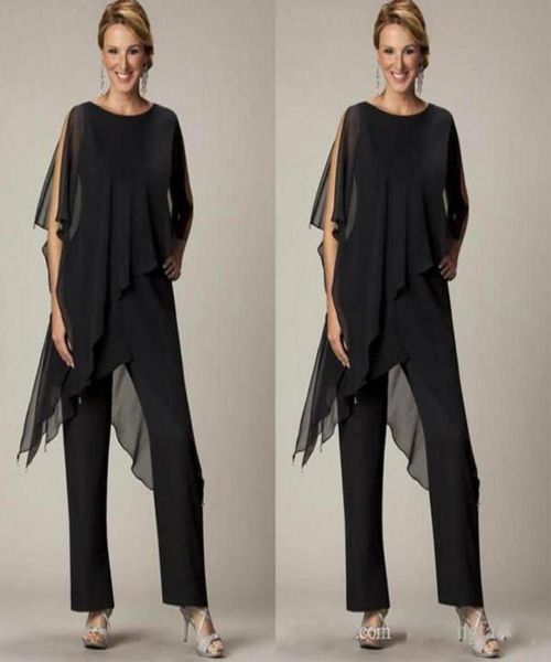 elegant black mother of the bride pant sutis chiffon bateau neck asymmetrical wrap style modest mother039s suit for weddings cu7692208, Black;red
elegant black mother of the bride pant sutis chiffon bateau neck asymmetrical wrap style modest mother039s suit for weddings cu7692208, Black;red
