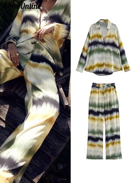 women's tracksuits fashion tie dye pants set women shirts long sleeve casual female sets straight trousers single breasted loose lady, Gray
women's tracksuits fashion tie dye pants set women shirts long sleeve casual female sets straight trousers single breasted loose lady, Gray