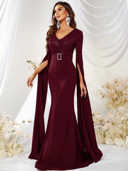 arabic burgundy mermaid prom dresses sheer mesh sequin beads ruched evening occasion wear gowns sheer neck sweep train robe de custom made l, Black
arabic burgundy mermaid prom dresses sheer mesh sequin beads ruched evening occasion wear gowns sheer neck sweep train robe de custom made l, Black