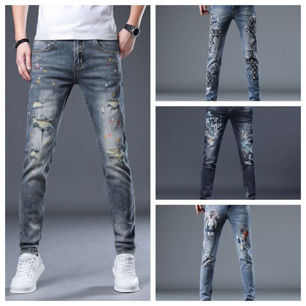 designer mens slim jeans 2023 new painted print personality plankton handsome elastic small foot pants men pants, Blue
designer mens slim jeans 2023 new painted print personality plankton handsome elastic small foot pants men pants, Blue