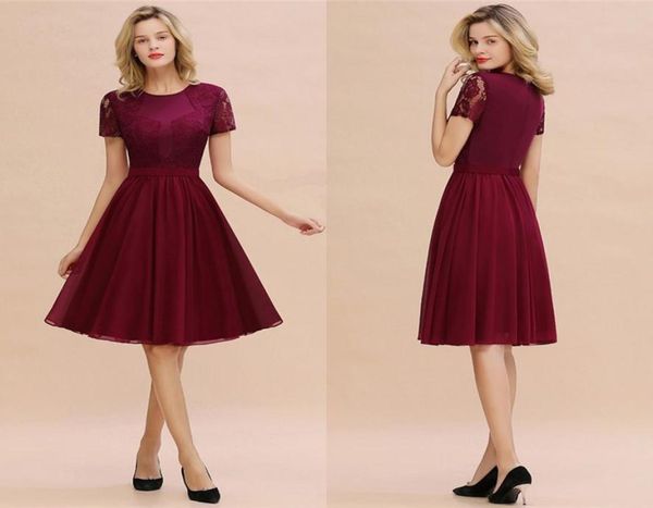 elegant short sleeve burgundy lace cocktail homecoming dresses with belt sweet chiffon short graduation dresses vestido curto cps11640979, Black
elegant short sleeve burgundy lace cocktail homecoming dresses with belt sweet chiffon short graduation dresses vestido curto cps11640979, Black