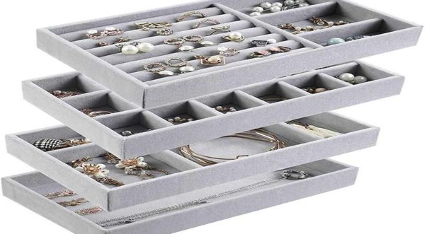 4pcslot jewelry organizer velvet storage tray display ring bracelet necklace box showcase drawer 2111054268809, Black
4pcslot jewelry organizer velvet storage tray display ring bracelet necklace box showcase drawer 2111054268809, Black