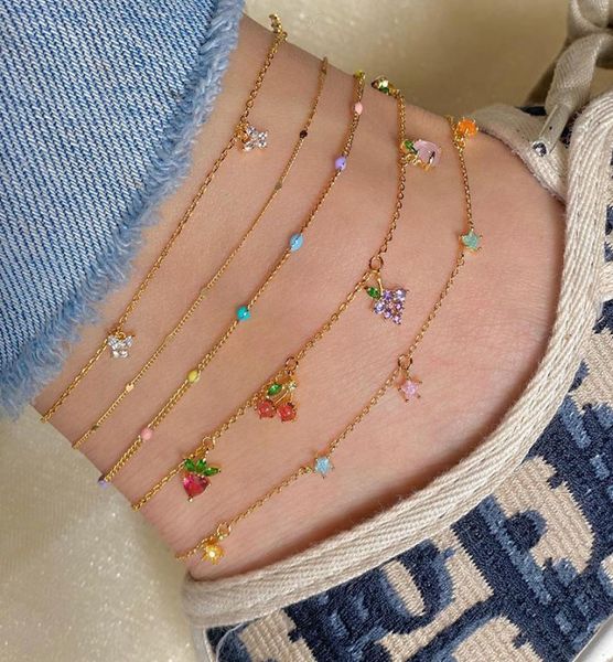 5 pcsset fashion crystal cherry fruit anklet for women gold color sweet fruit foot bracelet fashion foot accessories gift1249164, Red;blue
5 pcsset fashion crystal cherry fruit anklet for women gold color sweet fruit foot bracelet fashion foot accessories gift1249164, Red;blue