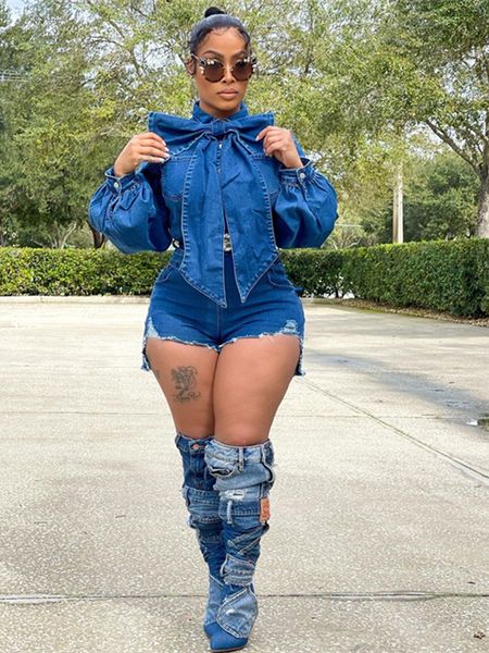 women s jumpsuits rompers ins big bow denim playsuit spring clothes lantern sleeve jeans shorts overalls outfit no belt 230629, Black;white
women s jumpsuits rompers ins big bow denim playsuit spring clothes lantern sleeve jeans shorts overalls outfit no belt 230629, Black;white