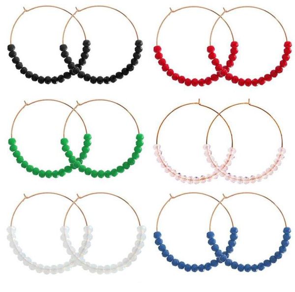 retro exaggerated large round handmade beaded earrings dangle geometric crystal hoop eardrop women jewelry statement gift accessor8907433, Golden;silver
retro exaggerated large round handmade beaded earrings dangle geometric crystal hoop eardrop women jewelry statement gift accessor8907433, Golden;silver