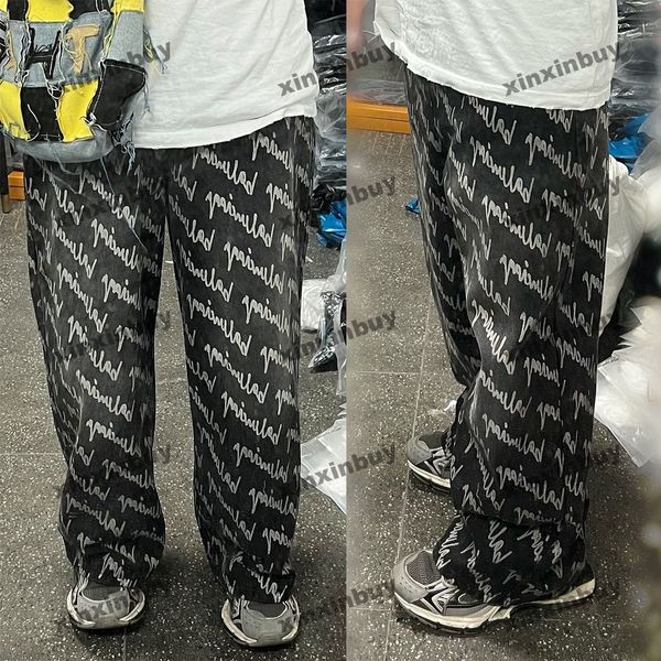 xinxinbuy men women designer pant paris graffiti signature letter printing washed jeans denim zipper casual pants blue black m-2xl, Black;brown
xinxinbuy men women designer pant paris graffiti signature letter printing washed jeans denim zipper casual pants blue black m-2xl, Black;brown