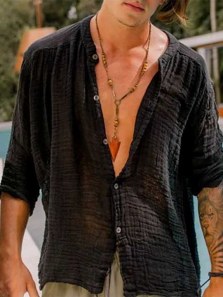 men's shirt summer shirt beach shirt black khaki long sleeve plain lapel spring summer hawaiian holiday clothing apparel basic, White;black
men's shirt summer shirt beach shirt black khaki long sleeve plain lapel spring summer hawaiian holiday clothing apparel basic, White;black