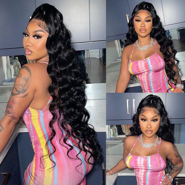 13x4 13x6 lace frontal wig brazilian body wave human wigs for black women 360 lace frontal closure human hair wig elegant long hair, Black;brown
13x4 13x6 lace frontal wig brazilian body wave human wigs for black women 360 lace frontal closure human hair wig elegant long hair, Black;brown