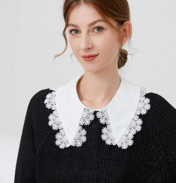 bow ties women white fake collar blouse female vintage solid detachable shirt big lapel false decorativebow2268156, Black;gray
bow ties women white fake collar blouse female vintage solid detachable shirt big lapel false decorativebow2268156, Black;gray